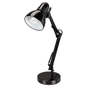 Alera ALELMP603B Architect Desk Lamp, Adjustable Arm, 6.75"w x 11.5"d x 22"h, Black