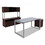 Alera ALELSHH60MY Open Office Desk Series Hutch, 59w x 15d x 36.38h, Mahogany, Price/EA