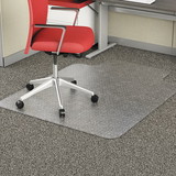 Alera CM1J112ALEPL Occasional Use Studded Chair Mat for Flat Pile Carpet, 36 x 48, Lipped, Clear