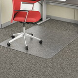 Alera CM1J442FALEPL Occasional Use Studded Chair Mat for Flat Pile Carpet, 46 x 60, Rectangular, Clear