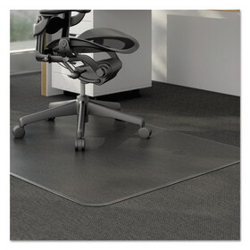 Alera ALEMAT4660CLPR Moderate Use Studded Chair Mat for Low Pile Carpet, 46 x 60, Rectangular, Clear