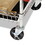 Alera ALEMC3518SR Carry-all Mail Cart, Metal, 1 Shelf, 1 Bin, 34.88" x 18" x 39.5", Silver, Price/EA