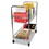 Alera ALEMC3518SR Carry-all Mail Cart, Metal, 1 Shelf, 1 Bin, 34.88" x 18" x 39.5", Silver, Price/EA