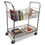 Alera ALEMC3518SR Carry-all Mail Cart, Metal, 1 Shelf, 1 Bin, 34.88" x 18" x 39.5", Silver, Price/EA