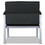 Alera ALEML2219 Alera metaLounge Series Bariatric Guest Chair, 30.51" x 26.96" x 33.46", Black Seat, Black Back, Silver Base, Price/EA