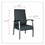 Alera ALEML2419 metaLounge Series High-Back Guest Chair, 24.6'' x 26.96'' x 42.91'', Black Seat/Black Back, Silver Base, Price/EA