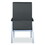 Alera ALEML2419 metaLounge Series High-Back Guest Chair, 24.6'' x 26.96'' x 42.91'', Black Seat/Black Back, Silver Base, Price/EA
