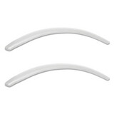 Alera NRAP06 Neratoli Series Replacement Arm Pads, Leather, 1.77w x .59d x 15.15h, White, 1 Pair