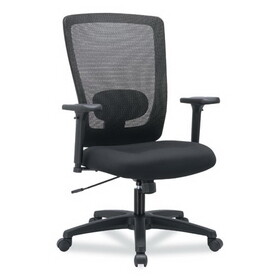 Alera ALENV41M14 Envy Series Mesh High-Back Multifunction Chair, Supports up to 250 lbs., Black Seat/Black Back, Black Base