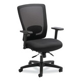 Alera ALENV42M14 Envy Series Mesh Mid-Back Multifunction Chair, Supports up to 250 lbs., Black Seat/Black Back, Black Base