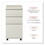 Alera ALEPBBBFPY File Pedestal with Full-Length Pull, Left or Right, 3-Drawers: Box/Box/File, Legal/Letter, Putty, 14.96" x 19.29" x 27.75", Price/EA
