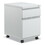 Alera ALEPBBFLG 2-Drawer Metal Pedestal Box File with Full Length Pull, 14.96w x 19.29d x 21.65h, Light Gray, Price/EA