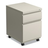 Alera ALEPBBFPY Two-Drawer Metal Pedestal Box File with Full-Length Pull, 14.96w x 19.29d x 21.65h, Putty