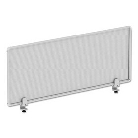 Alera ALEPP4718 Polycarbonate Privacy Panel, 47w x 0.5d x 18h, Silver/Clear