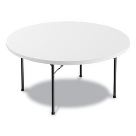 Alera ALEPT60RW Round Plastic Folding Table, 60" Diameter x 29.25h, White