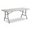 Alera ALEPT7230G Rectangular Plastic Folding Table, 72w x 29 5/8d x 29 1/4h, Gray, Price/EA