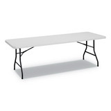 Alera ALEPT9630G Rectangular Plastic Folding Table, 96w x 30d x 29.25h, Gray