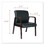Alera ALERL4319M Reception Lounge Series Guest Chair, Mahogany/black Leather, Price/EA
