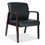 Alera ALERL4319M Reception Lounge Series Guest Chair, Mahogany/black Leather, Price/EA