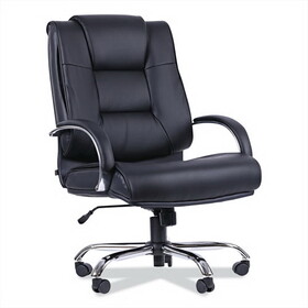 ALERA ALERV44LS10C Ravino Big & Tall Series High-Back Swivel/tilt Leather Chair, Black