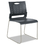 Alera ALESC6546 Continental Series Perforated Back Stacking Chairs, Charcoal Gray, 4/carton, Price/CT