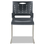 Alera ALESC6546 Continental Series Perforated Back Stacking Chairs, Charcoal Gray, 4/carton, Price/CT