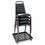 ALERA ALESC68VY10B Padded Steel Stack Chair W/square Back, Black Vinyl, Black Frame, 4/carton, Price/CT