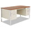 Alera ALESD6030PC Double Pedestal Steel Desk, 60" x 30" x 29.5", Cherry/Putty, Chrome-Plated Legs, Price/EA