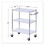 Alera ALESW333018SR 3-Shelf Wire Cart with Liners, 34.5w x 18d x 40h, Silver, 600-lb Capacity, Price/EA