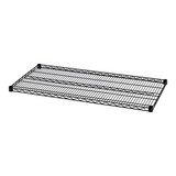 ALERA ALESW584824BL Industrial Wire Shelving Extra Wire Shelves, 48w X 24d, Black, 2 Shelves/carton