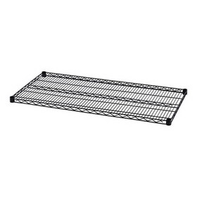 ALERA ALESW584824BL Industrial Wire Shelving Extra Wire Shelves, 48w X 24d, Black, 2 Shelves/carton