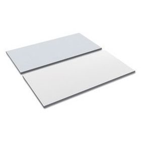 Alera ALETT4824WG Reversible Laminate Table Top, Rectangular, 47.63w x 23.63d, White/Gray