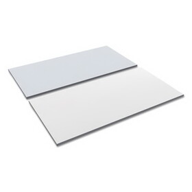 Alera ALETT6030WG Reversible Laminate Table Top, Rectangular, 59.38w x 29.5d, White/Gray