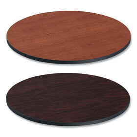 Alera ALETTRD36CM Reversible Laminate Table Top, Round, 35 3/8w x 35 3/8d, Medium Cherry/Mahogany