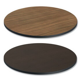 Alera ALETTRD36EW Reversible Laminate Table Top, Round, 35 3/8w x 35 3/8d, Espresso/Walnut