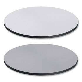 Alera ALETTRD36WG Reversible Laminate Table Top, Round, 35 3/8w x 35 3/8d, White/Gray