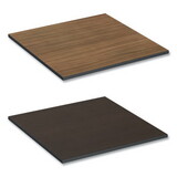 Alera ALETTSQ36EW Reversible Laminate Table Top, Square, 35 3/8w x 35 3/8d, Espresso/Walnut