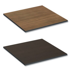 Alera ALETTSQ36EW Reversible Laminate Table Top, Square, 35.38w x 35.38d, Espresso/Walnut