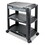 Alera ALEU3N1BL 3-in-1 Storage Cart and Stand, 21.63w x 13.75d x 24.75h, Black/Gray, Price/EA