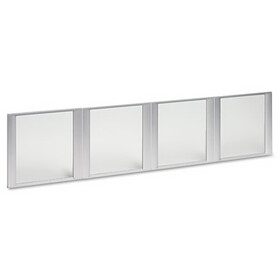 ALERA ALEVA301730 Glass Door Set With Silver Frame For 72" Wide Hutch, Clear, 4 Doors/set