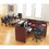 Alera ALEVA327236ES Valencia Series Reception Desk with Counter, 71w x 35.5d x 42.5h, Espresso, Price/EA