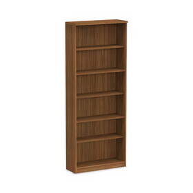 Alera ALEVA638232WA Alera Valencia Series Bookcase, Six-Shelf, 31.75w x 14d x 80.25h, Modern Walnut
