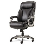 Alera ALEVN4119 Veon Series Executive High-Back Leather Chair, W/ Coil Spring Cushioning, Black