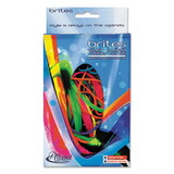 Alliance ALL07706 Brites Pic-Pac Rubber Bands, Blue/orange/yellow/lime/purple/pink, 1-1/2-Oz Box
