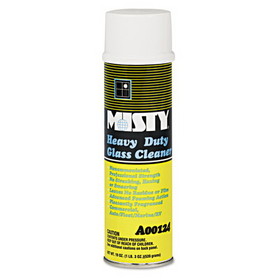 Misty AMR1001482 Heavy-Duty Glass Cleaner, Citrus, 20 oz Aerosol Spray, 12/Carton