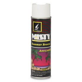 Misty 1001868 Handheld Air Deodorizer, Summer Breeze, 10 oz Aerosol, 12/Carton
