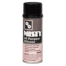 Misty 1002092 All-Purpose Silicone Spray Lubricant, Aerosol Can, 11oz, 12/Carton
