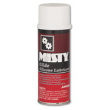 Misty AMR1033570 Glide Silicone Lubricant, Unscented, 10 oz Aerosol Can, 12/Carton