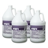 Misty AMR1033704 Neutral Floor Cleaner EP, Lemon, 1 gal Bottle, 4/Carton