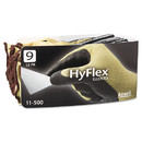 AnsellPro ANS115009 HyFlex Ultra Lightweight Assembly Gloves, Black/Yellow, Size 9, 12 Pairs